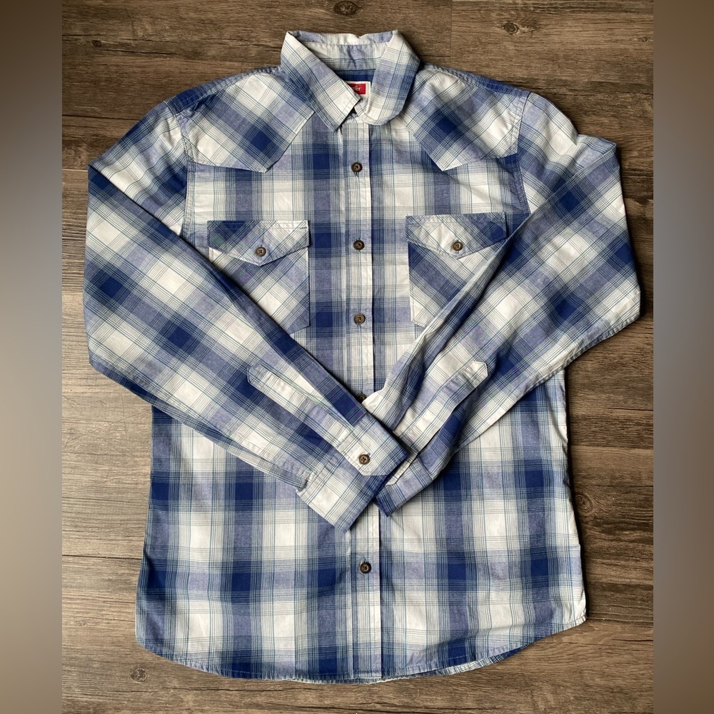 Wrangler Men’s Western Botton Down Shirt Size S - Picture 1 of 6